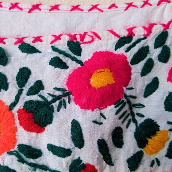 Embroidered Floral Mexican Dress - Picture 2 of 6